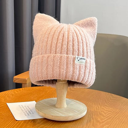 Ear Beanie Cat Knit