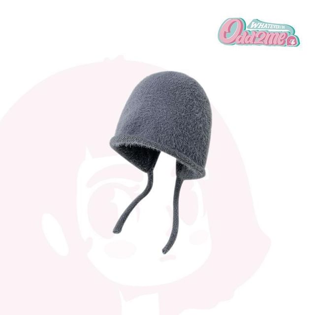Knit Hat Plain Cloche