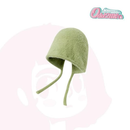 Knit Hat Plain Cloche