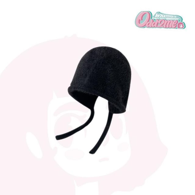 Knit Hat Plain Cloche