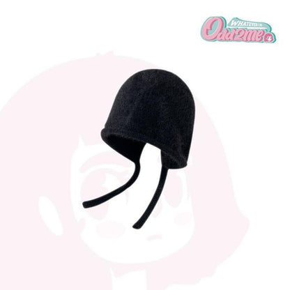 Knit Hat Plain Cloche