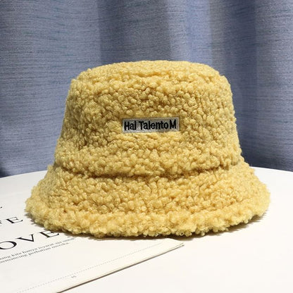 Fleece Hat Lettering Bucket