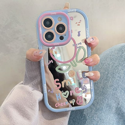 Tulip Lettering Mirrored Phone Case