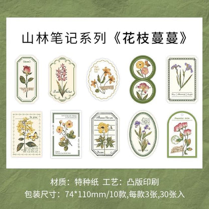 Plant Diary Background Decorative Paper