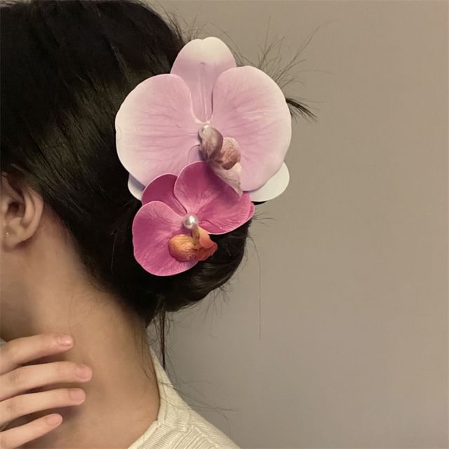 Fabric Clamp Floral Hair