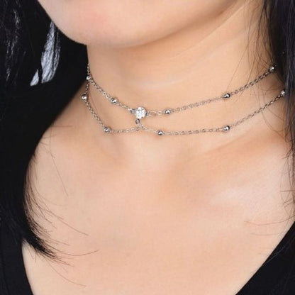 Alloy Necklace Body Set Chain Layered Designs)/ (Various /