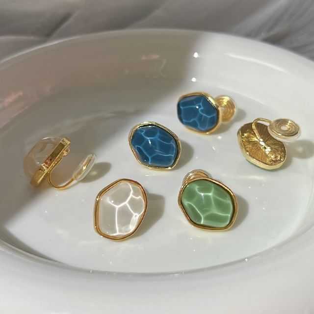 Cuff Gemstone Ear Faux Irregular Alloy