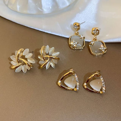 Earring Faux / Gemstone Stud Drop