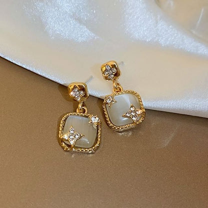 Earring Faux / Gemstone Stud Drop