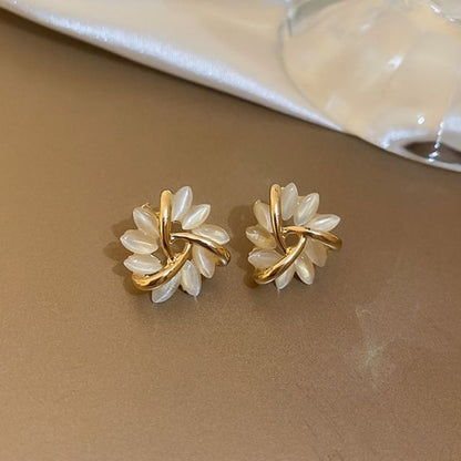 Earring Faux / Gemstone Stud Drop