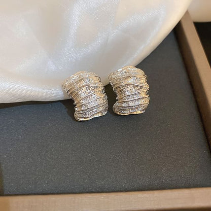 Designs) Tone Earring (Various Silver