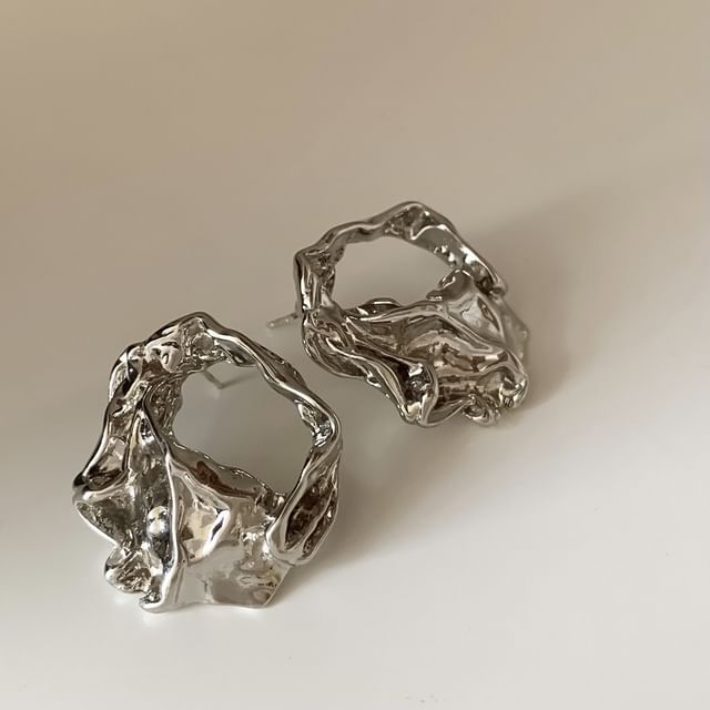 Designs) Tone Earring (Various Silver