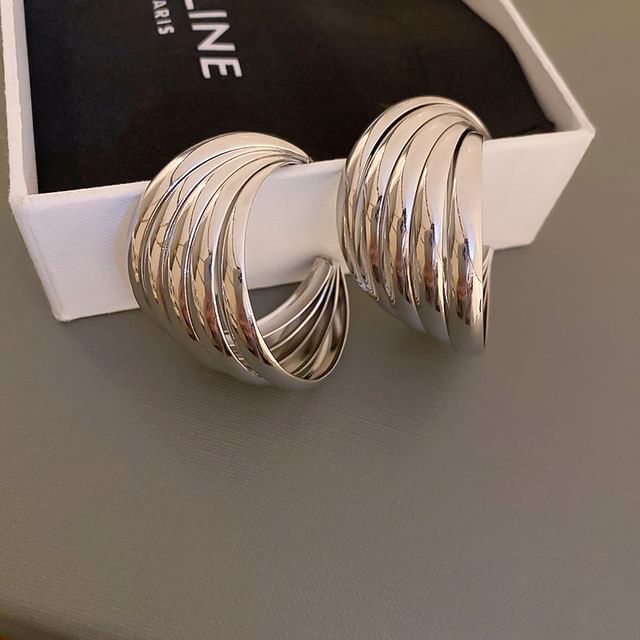 Designs) Tone Earring (Various Silver