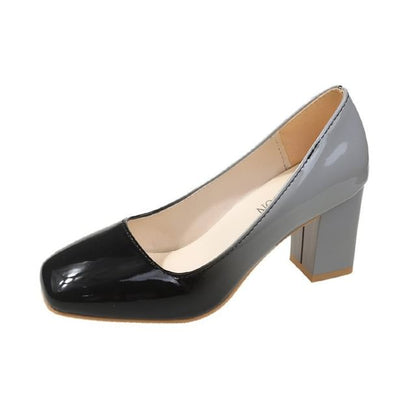 Block Heel Gradient Pumps