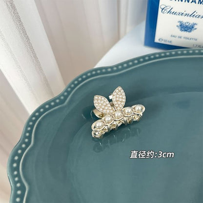 Rhinestone / Faux Pearl Alloy Hair Clamp / Set