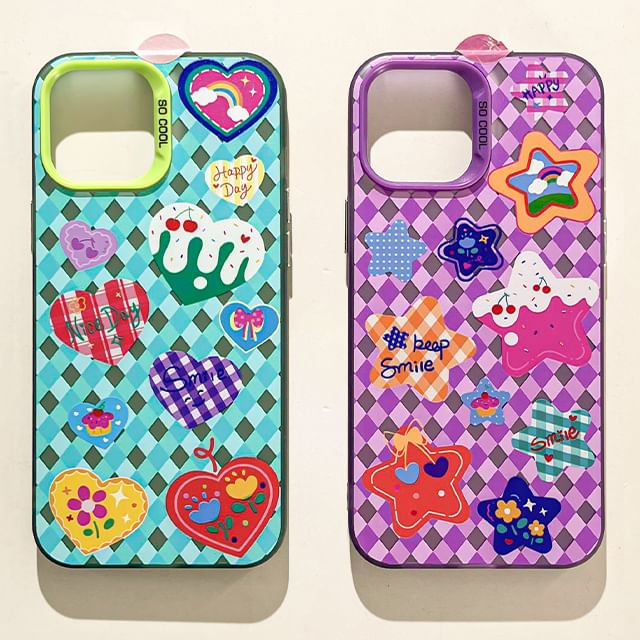 Case Argyle / Heart Phone Star