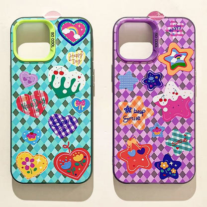 Case Argyle / Heart Phone Star