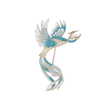 Phoenix Rhinestone Alloy Brooch