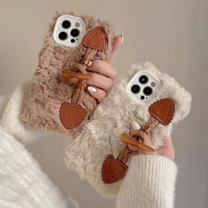 Phone Case Chenille Toggle Button