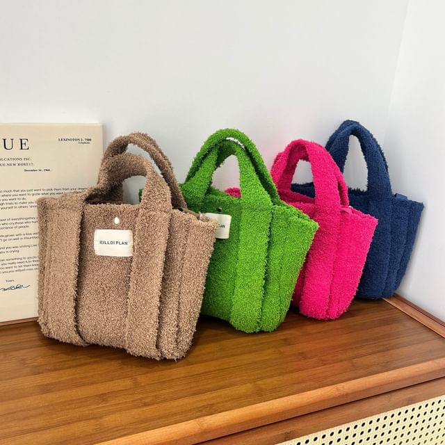 Crossbody Top Bag Handle Fluffy