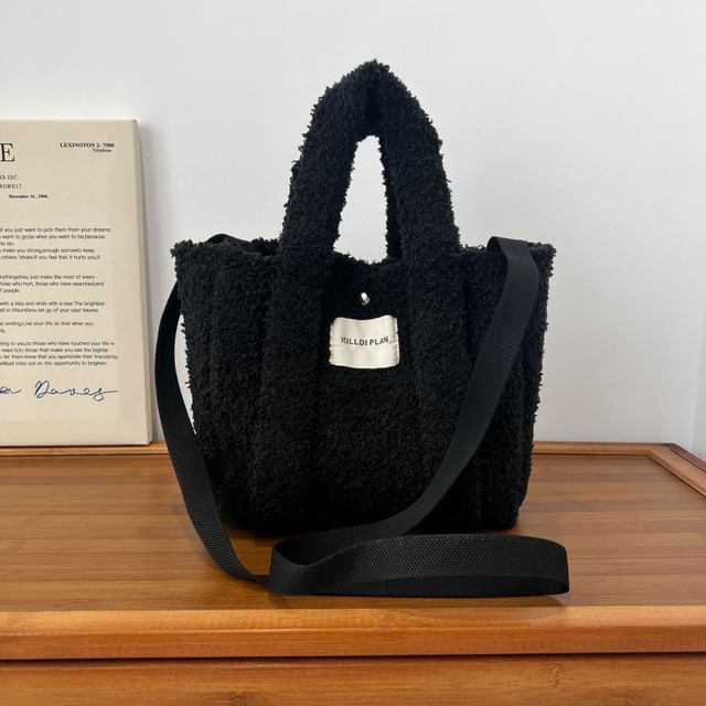 Crossbody Top Bag Handle Fluffy