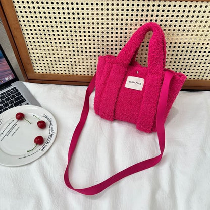 Crossbody Top Bag Handle Fluffy