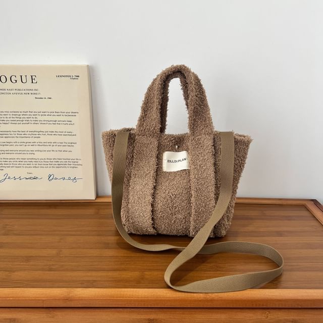 Crossbody Top Bag Handle Fluffy