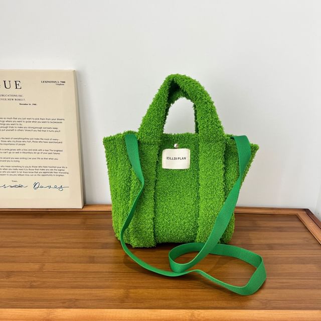 Crossbody Top Bag Handle Fluffy