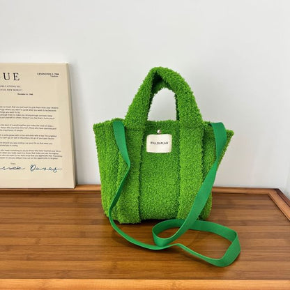 Crossbody Top Bag Handle Fluffy