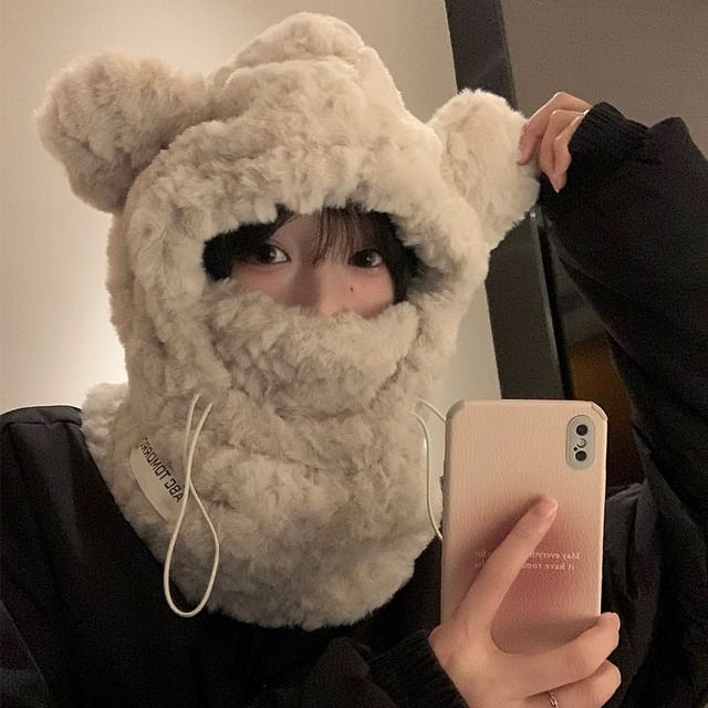 Balaclava Chenille Ear Bear