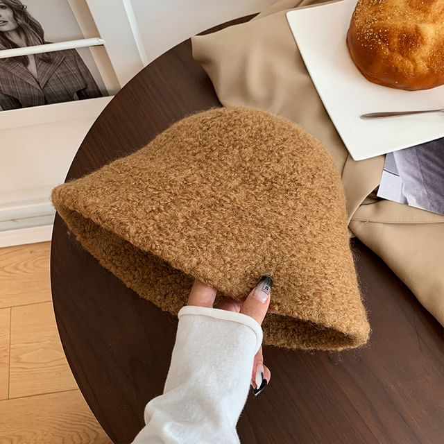 Cloche Plain Wool Hat