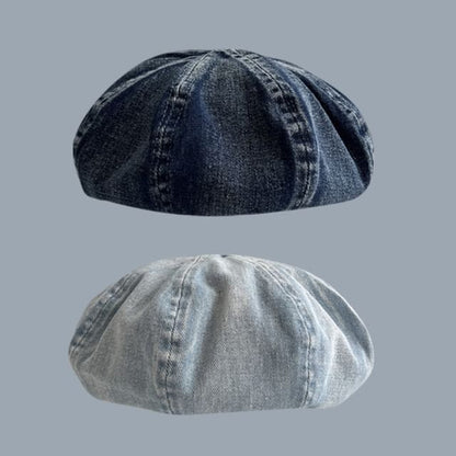 Washed Beret Denim