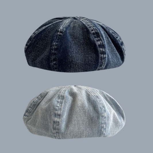 Washed Beret Denim