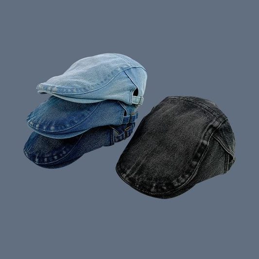 Cap Flat Denim Washed