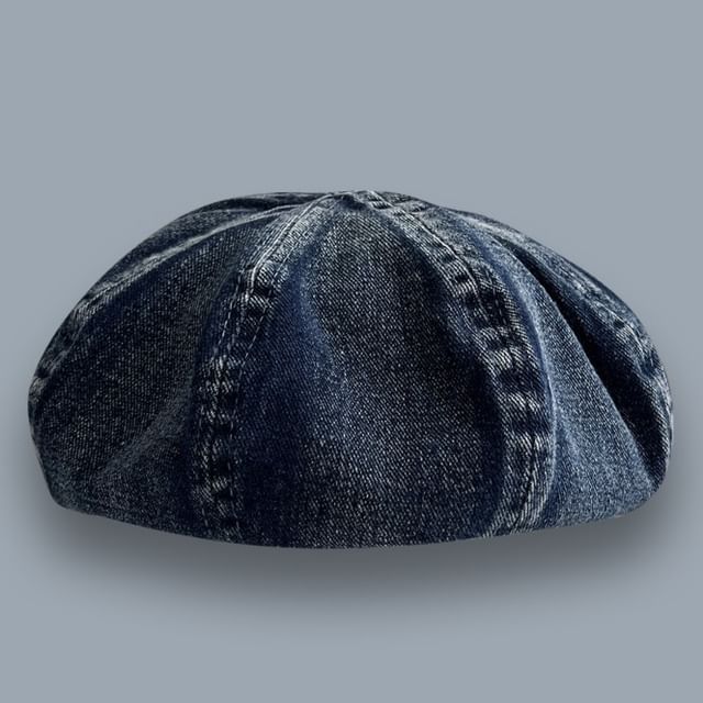 Washed Beret Denim