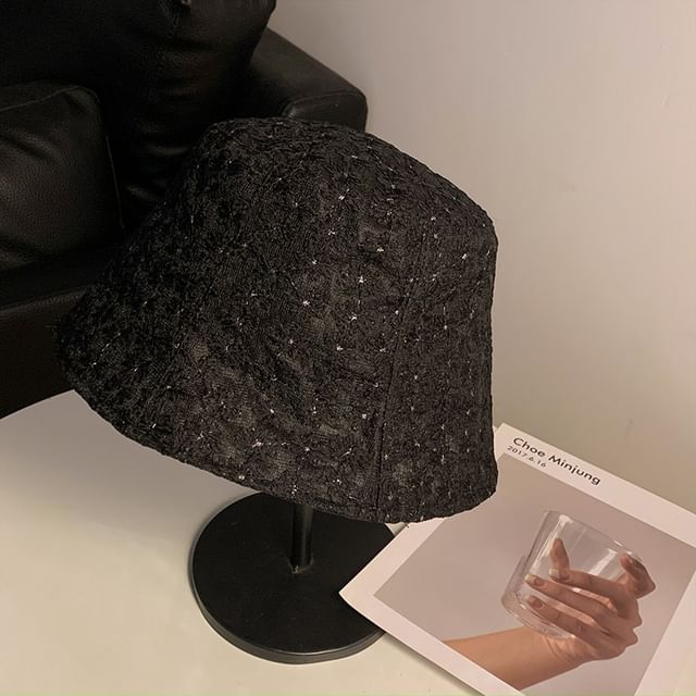 Bucket Embroidered Hat Floral