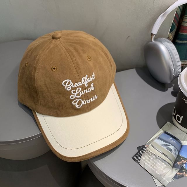 Two Baseball Embroidered Tone Cap Lettering