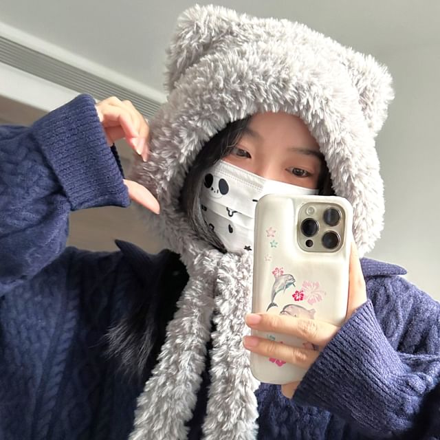 Hat Trapper Cat Chenille Ear