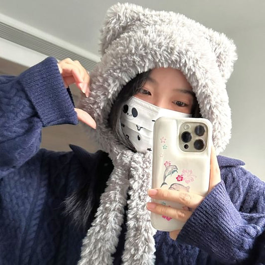 Hat Trapper Cat Chenille Ear