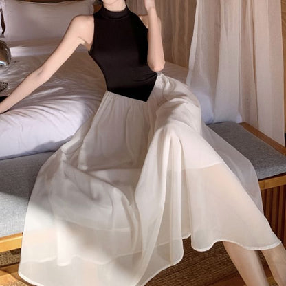 Maxi Tone Two Dress Sleeveless A-Line