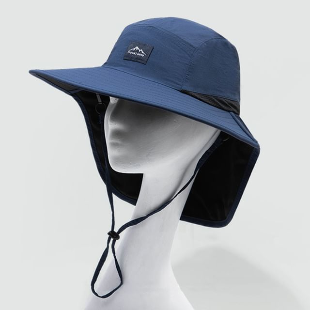 Applique Boonie Hat with Sun Protection Neck Flap