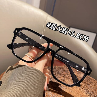 Frame Blocking Square Light Blue Glasses