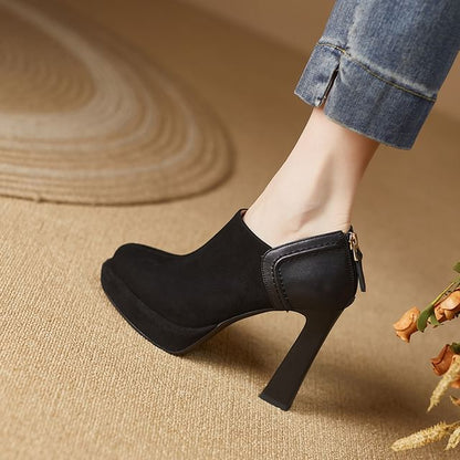 Ankle Boots Heel Chunky