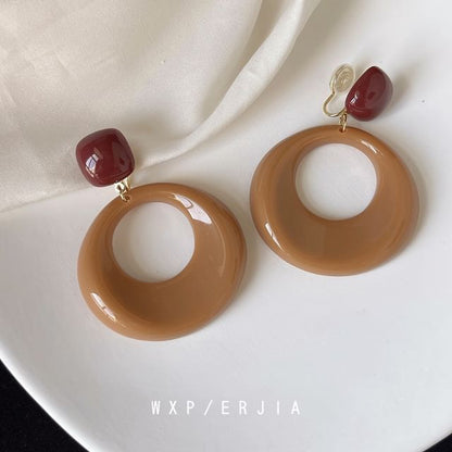 Earring Resin Hoop Drop