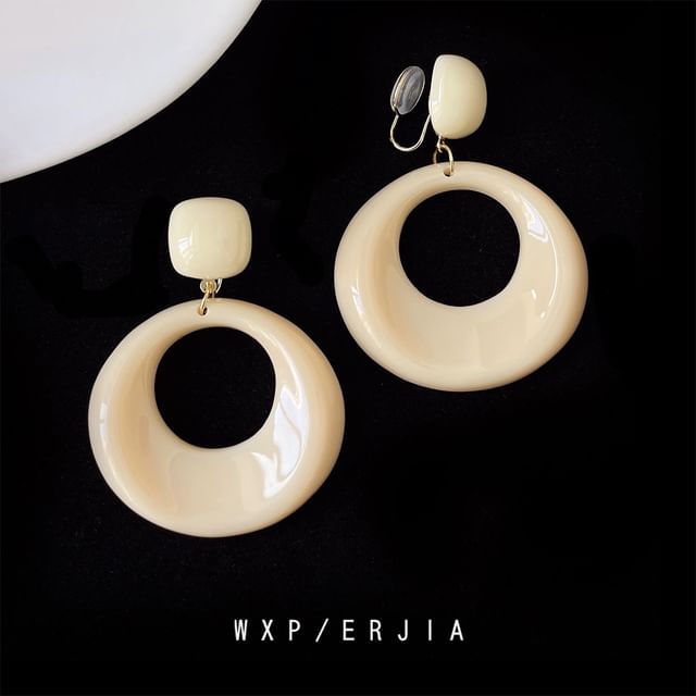 Earring Resin Hoop Drop