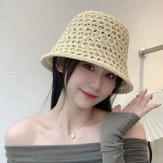 Straw Foldable Hat Bucket