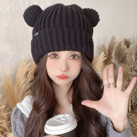 Bear Ear Beanie Knit