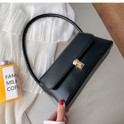 Shoulder Faux Leather Bag Flap