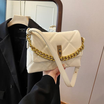 Chained Quilted Shoulder Bag