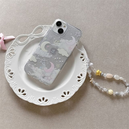 Moon Cloud Phone Case - iPhone 15 Pro Max / 15 Pro / 15 / 14 Pro Max / 14 Pro / 14 / 13 Pro Max / 13 Pro / 13 / 12 Pro Max / 12 Pro / 12 / 11